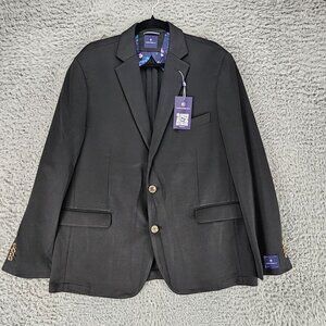 Construct Jacket Mens 44R Black Long Sleeve 2 Button Blazer *NWT*